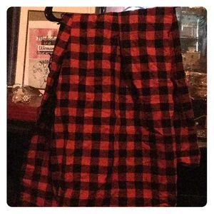 A flannel square scarf